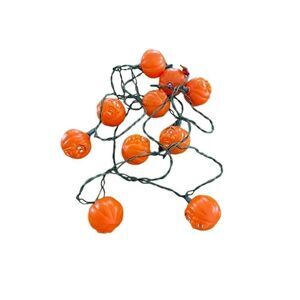 Vintage Halloween Pumpkin Lights Scared Faces Anthropomorphic - Works.